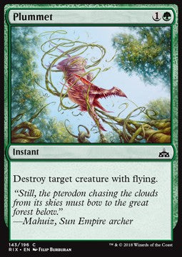 Plummet⁣ - Rivals of Ixalan⁣ (Common)⁣ [143]