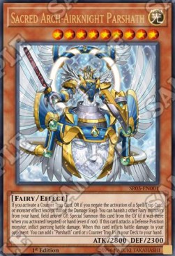 Sacred Arch-Airknight Parshath⁣ - Structure Deck: Wave of Light⁣ (Ultra Rare)⁣ [001]
