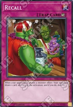 Recall⁣ - Structure Deck: Wave of Light⁣ (Common)⁣ [040]