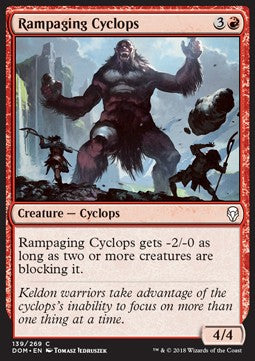 Rampaging Cyclops⁣ - Dominaria⁣ (Common)⁣ [139]