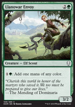 Llanowar Envoy⁣ - Dominaria⁣ (Common)⁣ [169]