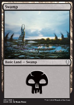 Swamp (V.4)⁣ - Dominaria⁣ (Land)⁣ [261]