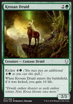 Krosan Druid⁣ - Dominaria⁣ (Common)⁣ [167]