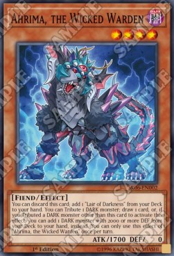 Ahrima, the Wicked Warden⁣ - Structure Deck: Lair of Darkness⁣ (Super Rare)⁣ [002]
