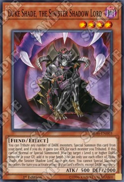 Duke Shade, the Sinister Shadow Lord⁣ - Structure Deck: Lair of Darkness⁣ (Common)⁣ [003]