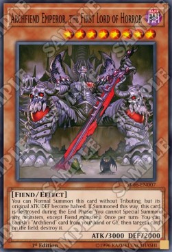 Archfiend Emperor, the First Lord of Horror⁣ - Structure Deck: Lair of Darkness⁣ (Common)⁣ [007]