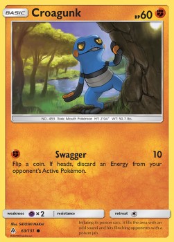 Croagunk⁣ - Forbidden Light⁣ (Common)⁣ [63]