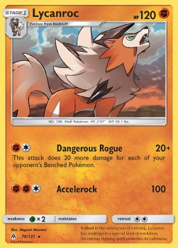 Lycanroc⁣ - Forbidden Light⁣ (Rare)⁣ [76]