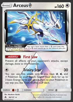 Arceus ◇⁣ - Forbidden Light⁣ (Holo Rare)⁣ [96]