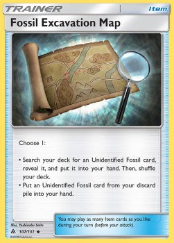 Fossil Excavation Map⁣ - Forbidden Light⁣ (Uncommon)⁣ [107]