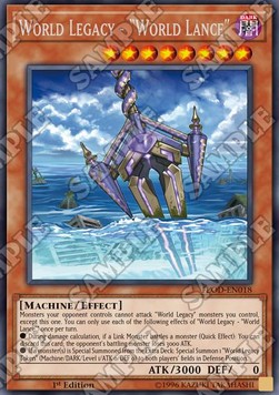 World Legacy - "World Lance"⁣ - Flames of Destruction⁣ (Rare)⁣ [018]