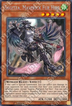 Sagitta, Maverick Fur Hire⁣ - Dark Saviors⁣ (Secret Rare)⁣ [020]