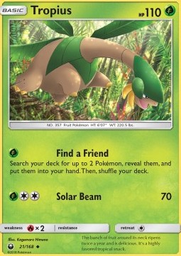 Tropius⁣ - Celestial Storm⁣ (Uncommon)⁣ [21]