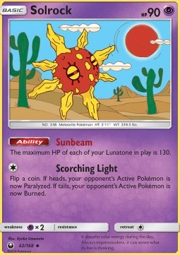Solrock⁣ - Celestial Storm⁣ (Uncommon)⁣ [62]
