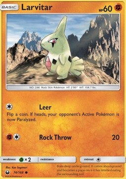 Larvitar⁣ - Celestial Storm⁣ (Common)⁣ [74]
