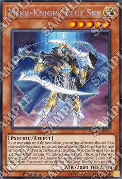 Mekk-Knight Blue Sky⁣ - 2018 Mega-Tin Mega Pack⁣ (Secret Rare)⁣ [177]