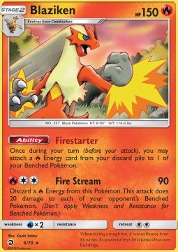 Blaziken⁣ - Dragon Majesty⁣ (Holo Rare)⁣ [6]