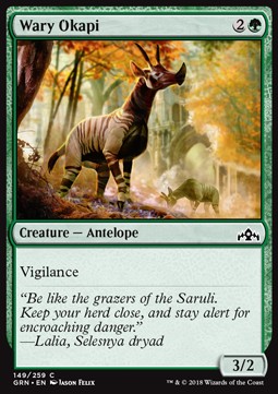 Wary Okapi⁣ - Guilds of Ravnica⁣ (Common)⁣ [149]