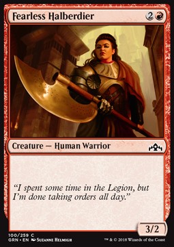 Fearless Halberdier⁣ - Guilds of Ravnica⁣ (Common)⁣ [100]