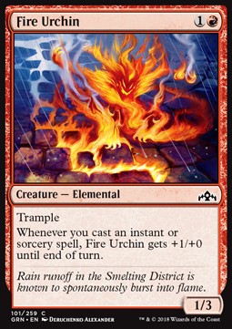 Fire Urchin⁣ - Guilds of Ravnica⁣ (Common)⁣ [101]