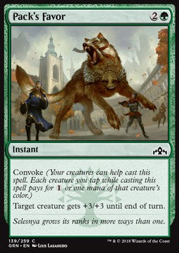 Pack's Favor⁣ - Guilds of Ravnica⁣ (Common)⁣ [139]