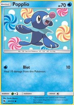 Popplio⁣ - Lost Thunder⁣ (Common)⁣ [65]
