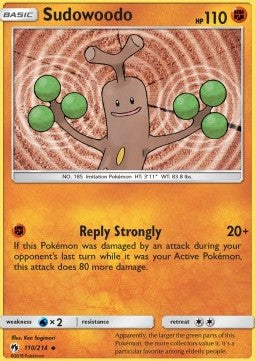 Sudowoodo⁣ - Lost Thunder⁣ (Uncommon)⁣ [110]