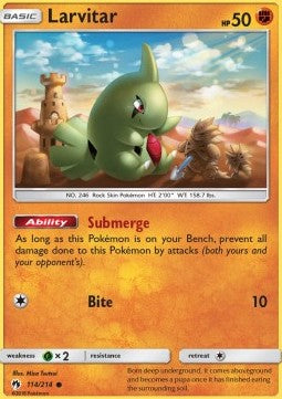 Larvitar⁣ - Lost Thunder⁣ (Common)⁣ [114]