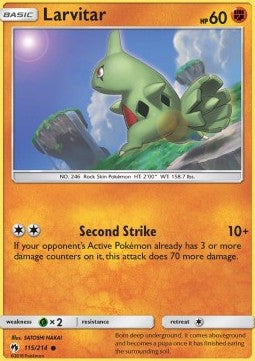 Larvitar⁣ - Lost Thunder⁣ (Common)⁣ [115]