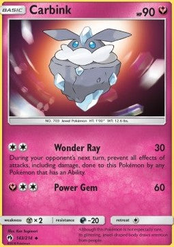 Carbink⁣ - Lost Thunder⁣ (Uncommon)⁣ [143]