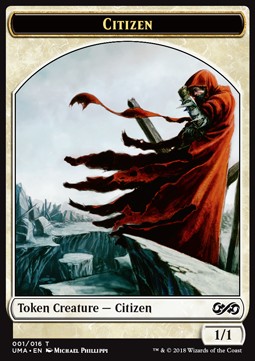 Citizen Token (White 1/1)⁣ - Ultimate Masters⁣ (Token)⁣ [T01]