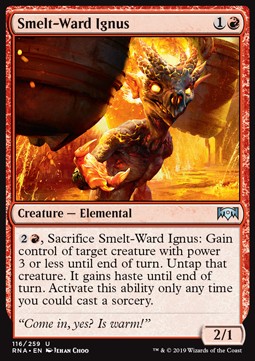 Smelt-Ward Ignus⁣ - Ravnica Allegiance⁣ (Uncommon)⁣ [116]
