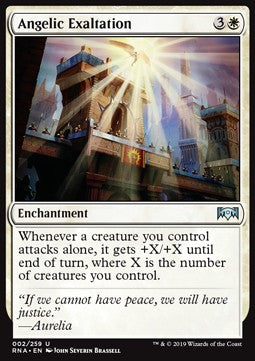 Angelic Exaltation⁣ - Ravnica Allegiance⁣ (Uncommon)⁣ [2]
