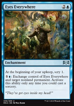 Eyes Everywhere⁣ - Ravnica Allegiance⁣ (Uncommon)⁣ [38]