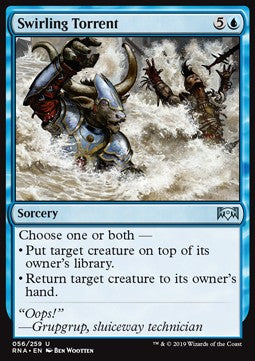 Swirling Torrent⁣ - Ravnica Allegiance⁣ (Uncommon)⁣ [56]