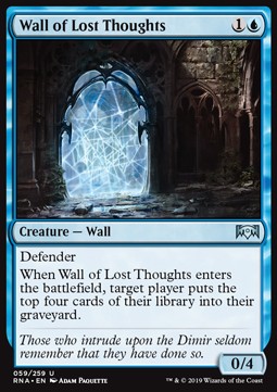 Wall of Lost Thoughts⁣ - Ravnica Allegiance⁣ (Uncommon)⁣ [59]