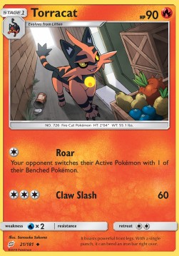 Torracat⁣ - Team Up⁣ (Uncommon)⁣ [21]
