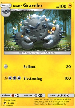 Alolan Graveler⁣ - Team Up⁣ (Uncommon)⁣ [36]