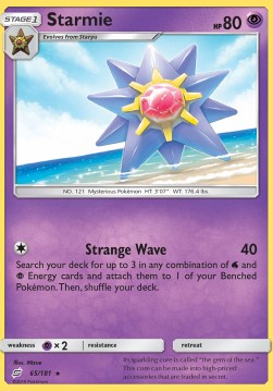 Starmie⁣ - Team Up⁣ (Rare)⁣ [65]