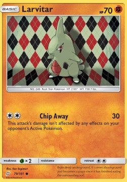 Larvitar⁣ - Team Up⁣ (Common)⁣ [79]