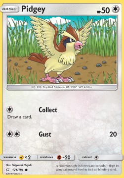 Pidgey⁣ - Team Up⁣ (Common)⁣ [121]