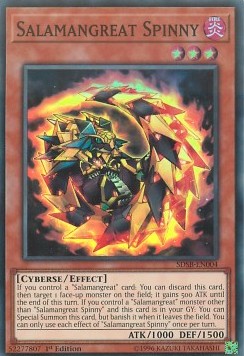 Salamangreat Spinny⁣ - Structure Deck: Soulburner⁣ (Super Rare)⁣ [004]
