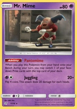 Mr. Mime⁣ - Detective Pikachu⁣ (Rare)⁣ [11]