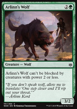 Arlinn's Wolf⁣ - War of the Spark⁣ (Common)⁣ [151]