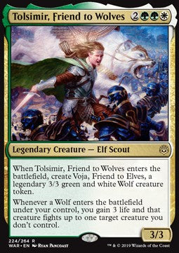 Tolsimir, Friend to Wolves⁣ - War of the Spark⁣ (Rare)⁣ [224]