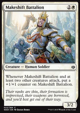 Makeshift Battalion⁣ - War of the Spark⁣ (Common)⁣ [22]