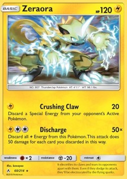 Zeraora⁣ - Unbroken Bonds⁣ (Rare)⁣ [60]