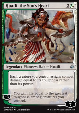 Huatli, the Sun's Heart⁣ - War of the Spark⁣ (Uncommon)⁣ [230]