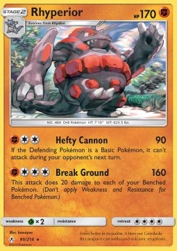 Rhyperior⁣ - Unbroken Bonds⁣ (Rare)⁣ [95]