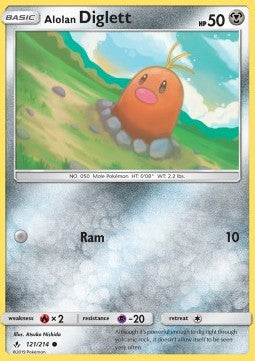 Alolan Diglett⁣ - Unbroken Bonds⁣ (Common)⁣ [121]